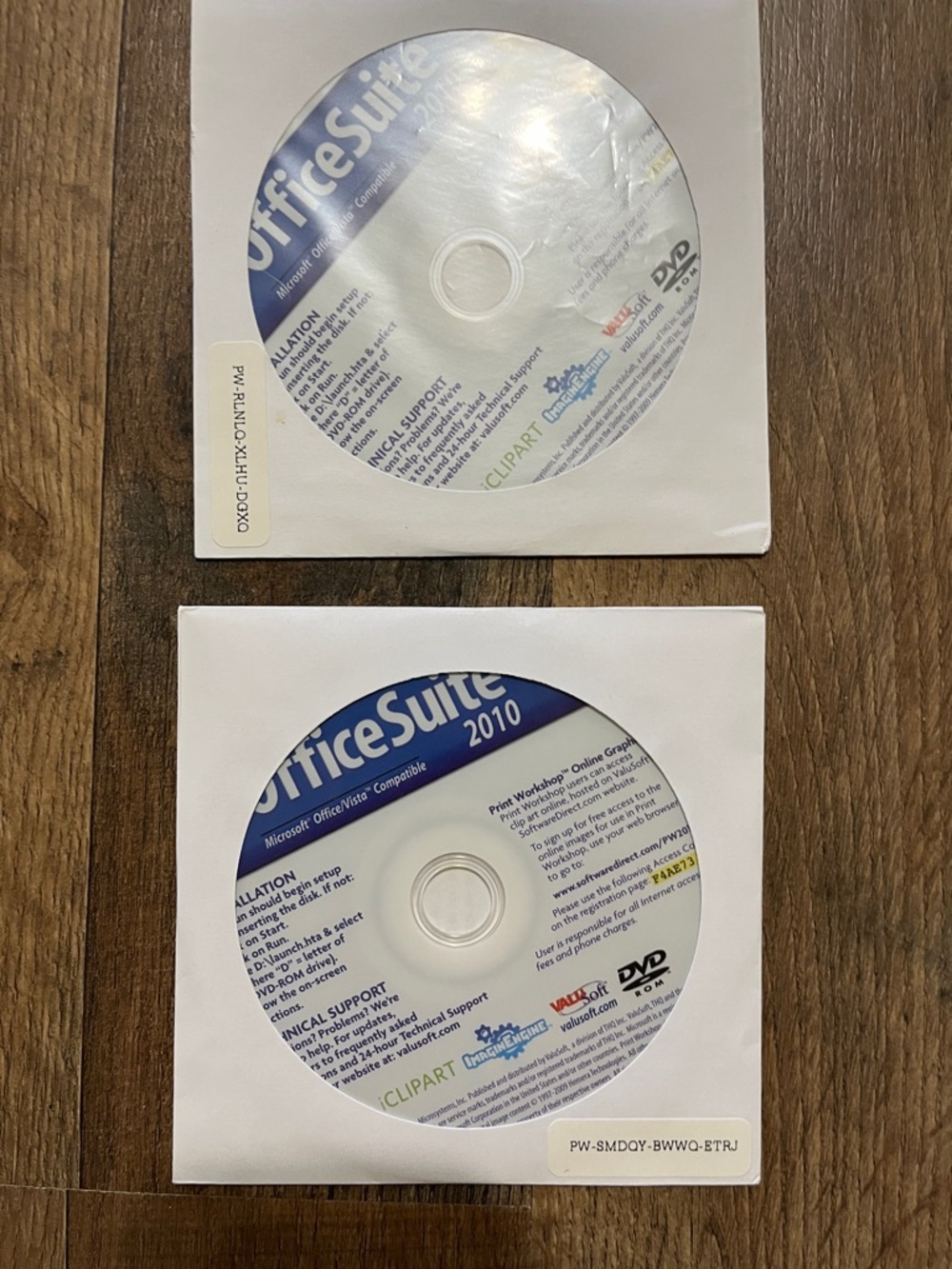 2010 Software DVD - White and Blue